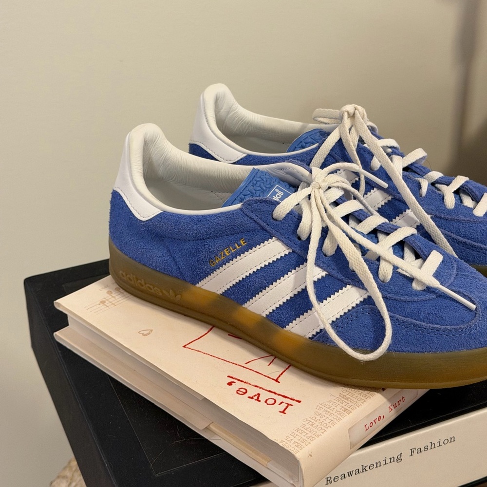 Women’s Blue Adidas Gazelle Indoor